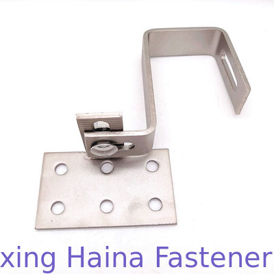 Крюк кафельной крыши изготовленной на заказ установки панели солнечных батарей нержавеющей стали A4 регулируемый