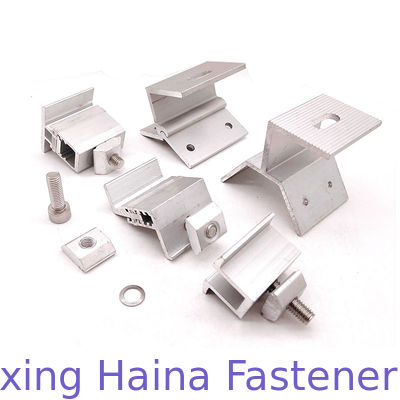 Струбцина кронштейна модуля солнечной батареи крыши шва стойки солнечная солнечная с винтом